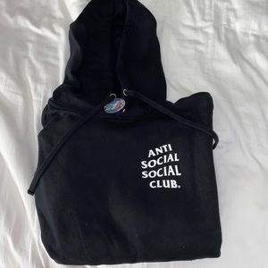 Anti Social Club Flower/Butterfly Hoodie